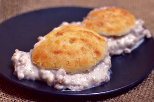 Ralph’s Sausage Gravy and Biscuits